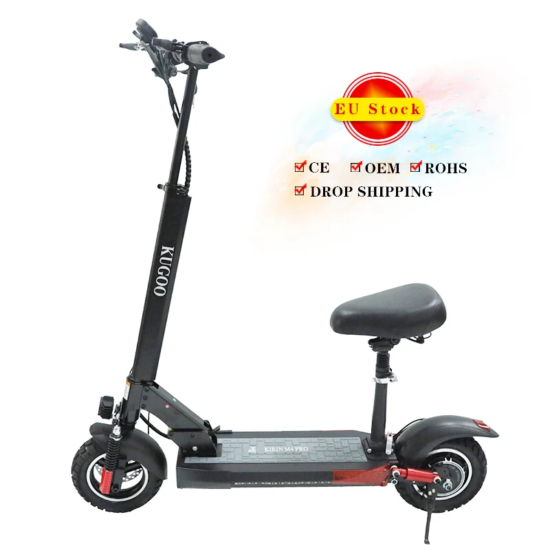 Original Kugoo kirin m4 pro electric scooter 10" Off-road Tires 500W brushless motor 48V 16AH electric scooter adult