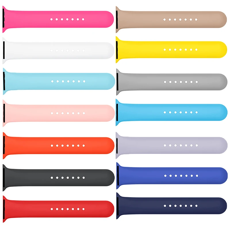 

Silicone strap rubber replacement strap for apple watch band
