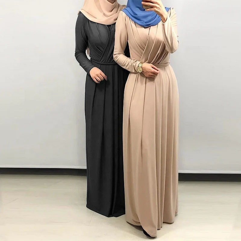 

New Design Dubai Kaftan Abayas Ramadan Caftan Marocain Turkish Muslim Dress Islamic Clothing Pleated Abayas For Women, As pics show