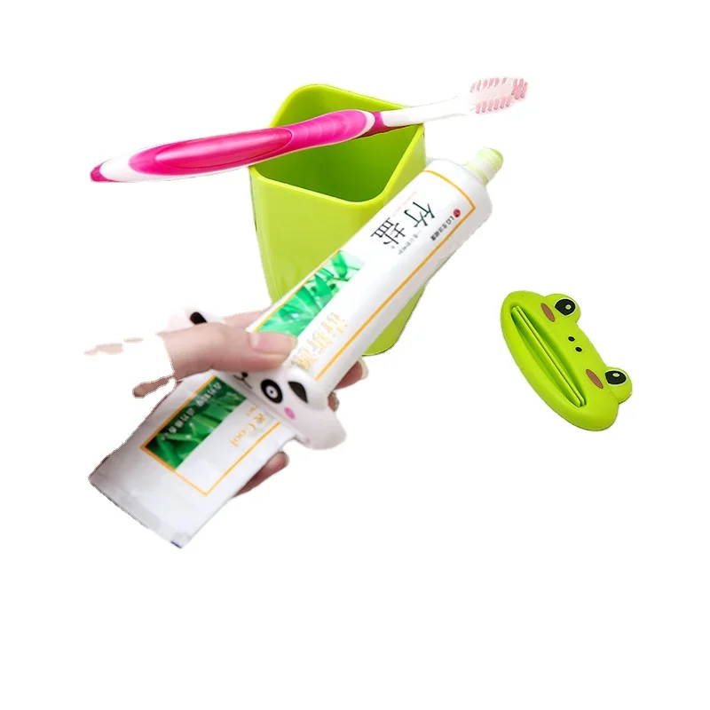 

Korean creative cartoon manual toothpaste extruder lazy Cosmetics Facial Cleanser extruder Toothpaste squeezer