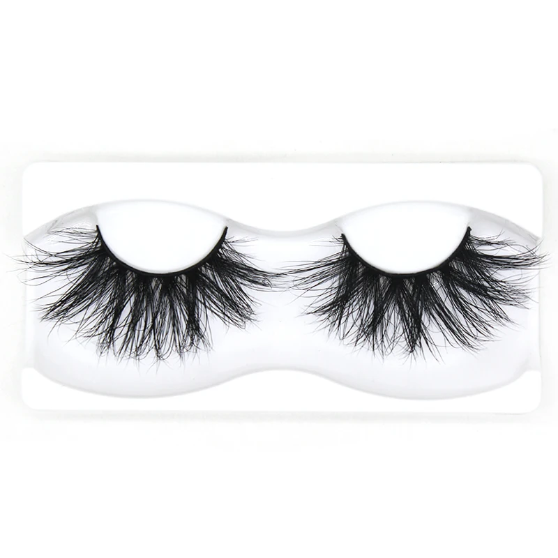 

25mm 100% handmade natural thick Eye OEM mink eyelashes korean silk eyelashes extension tools silk volume eyelashes, Natural black 3d mink eyelashes