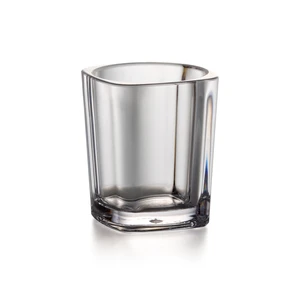 Image of Best Seller Water Whisky Octangle Clear Plastic Polycarbonate Cup