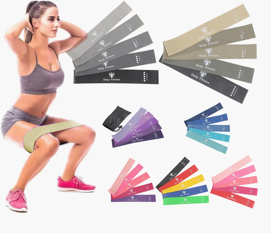 

Wholesale Customized Fitness Loop Band Make Your Own Latex Resistance Band Set With Logo Elastic Bands For Exercise