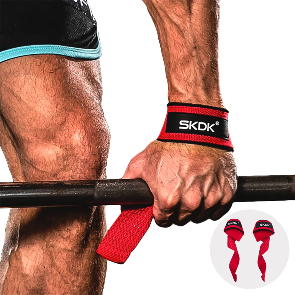 Exercise Power with Neoprene Pad Fitness Safety Pull-up Straps Anti-skid Wear-resistant Belt Lifting Straps