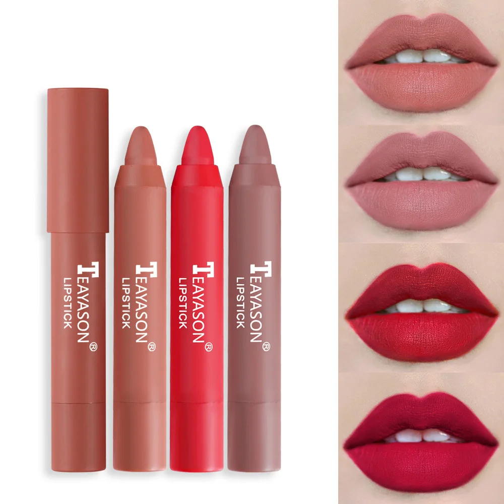 

New makeup cosmetics lipstick lip crayon matte glossy lip tint lipstick