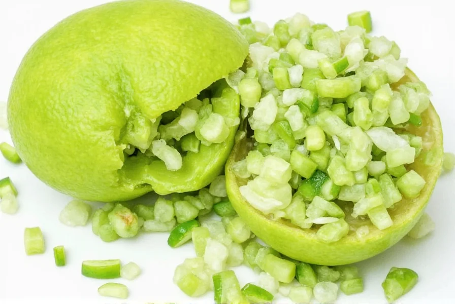 Lime zest close-up