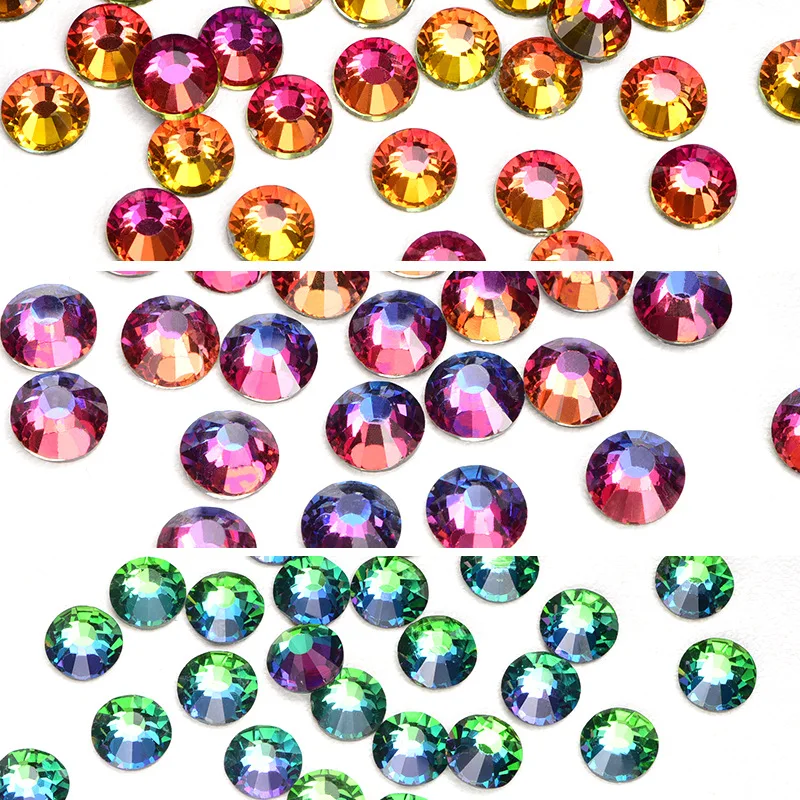 

Crystal Rhinestone For Nails Flat Bottom Rhinestone Finger Nail Jewelry Nail Art Decoration, Multi color