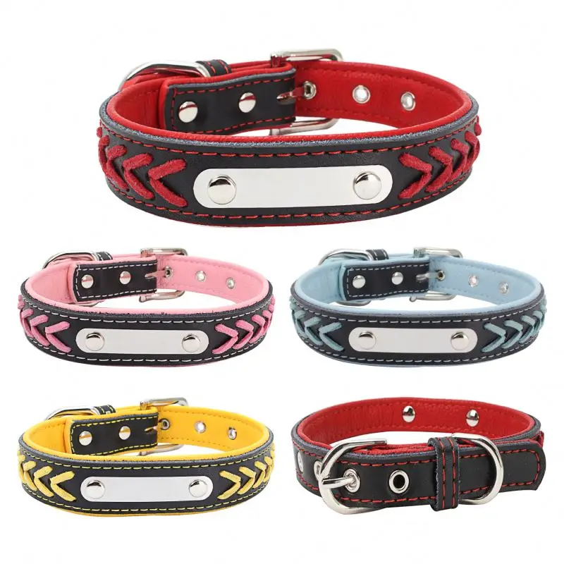

Wholesale Manufacturer Pet Accessories Leather Dog Collar Leather Collar for Dog