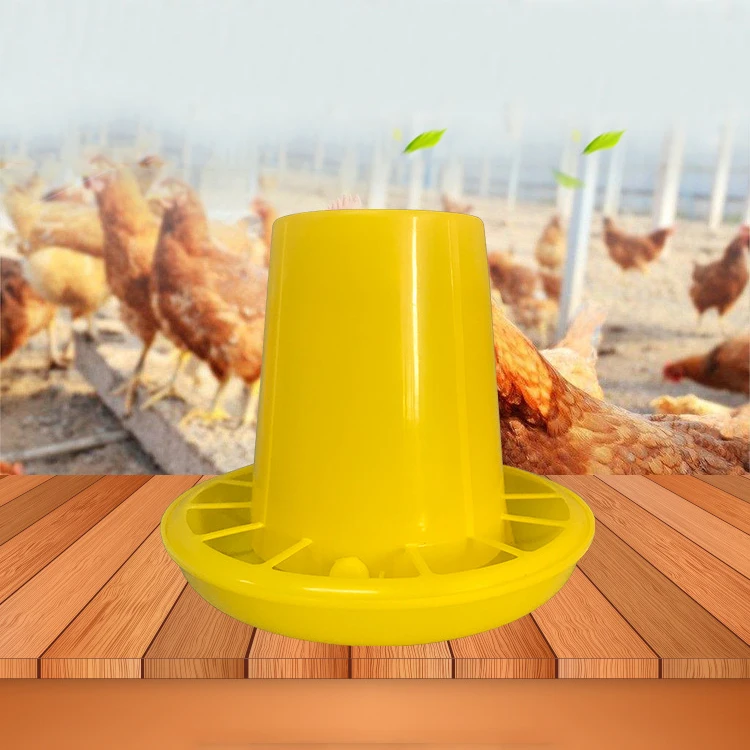 

Chicken Eating Feeder Yellow Jar Kit Diy Bucket Equipment Bird Feeder Machine Farmlands Duck and Chicken Feeder Barrel