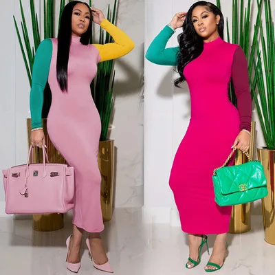 

Factory wholesale 2021 European dresses spring and autumn small summer dresses thin skirt women