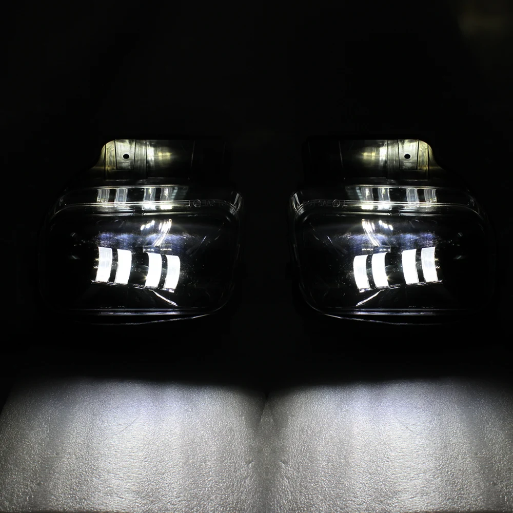LED Fog Light Driving Bumper Lamp Fits For Chevy Silverado 1500/1500HD/2500/2500HD/3500 2003-06 Models