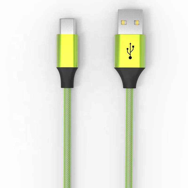 

18W to 60W Fish Net PD Fast Charging OTG Charger Type C USB Data Cable for android Samsung Huawei, Black/white/orange/yellow+customized