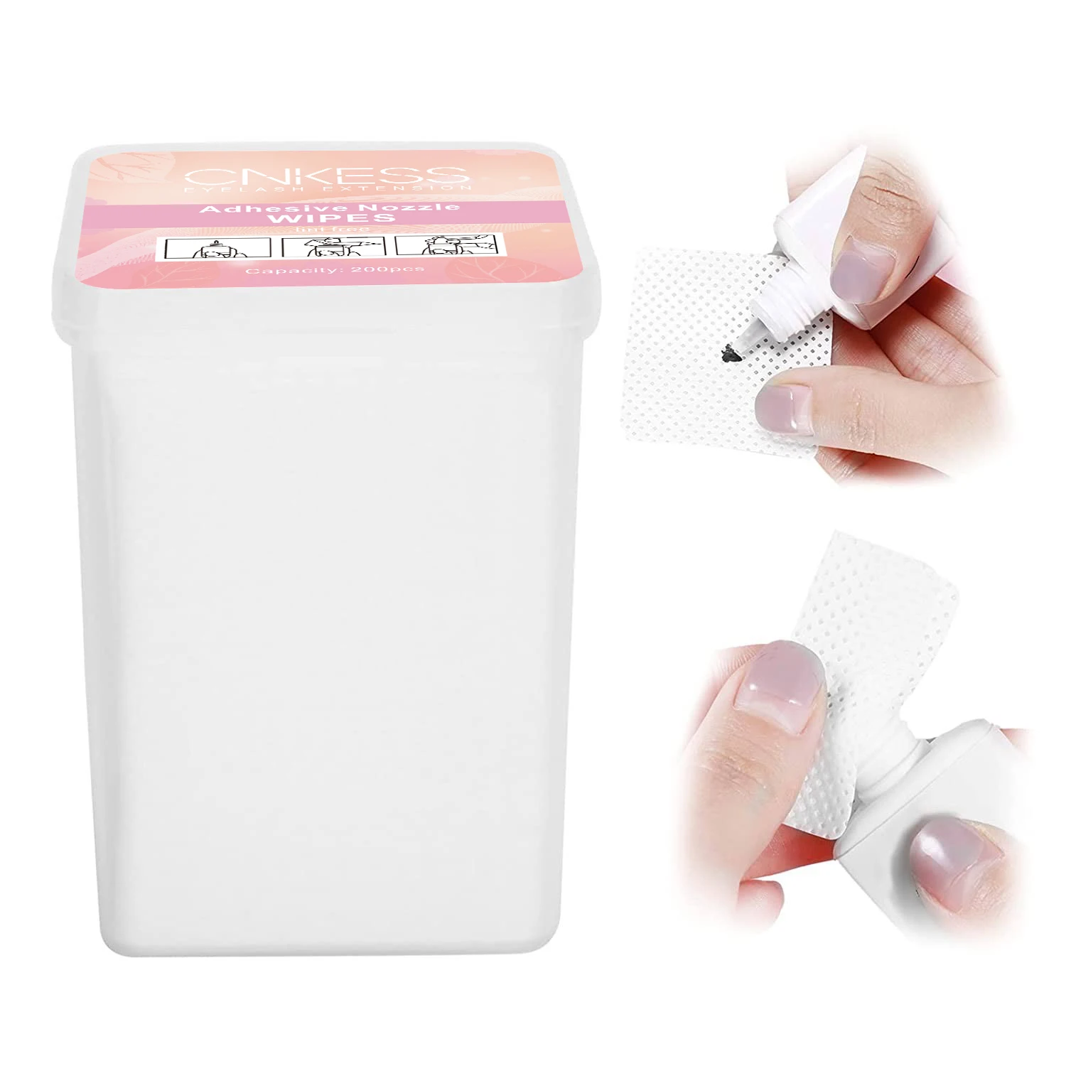 

Eyelash Extension Adhesive Remover Wipe Lash Glue Nozzle Wipes