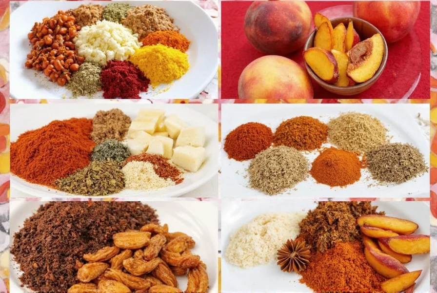 Spiced peaches arranged in a rustic bowl