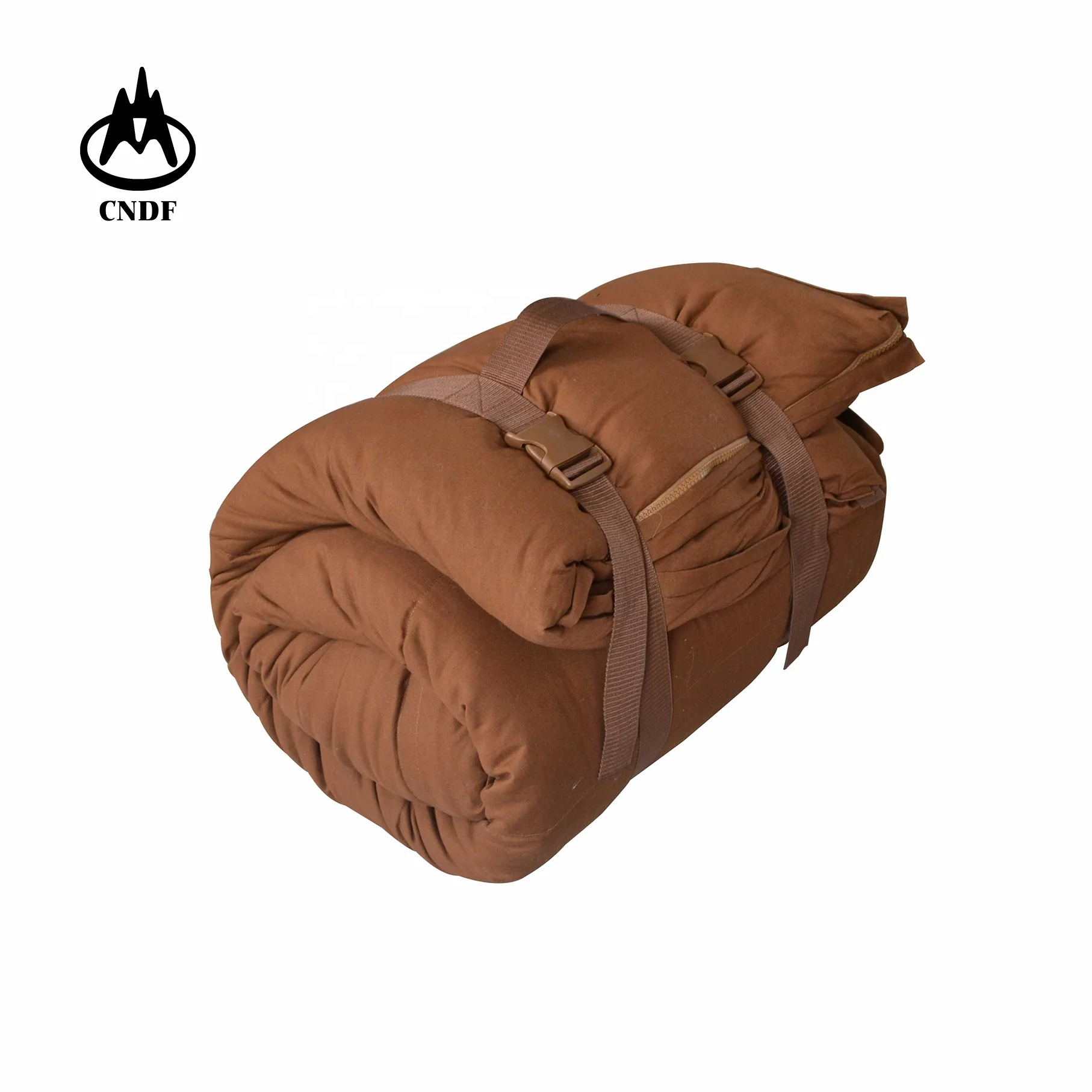 
double layer desert travelling cotton canvas sleeping bag, khaki warm cheap high quality , hunting, water resistant 