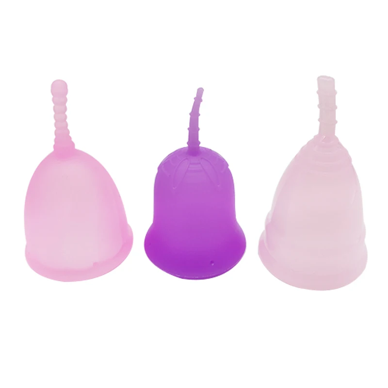 

Amazon bestseller iso 13485 100% medical silicone lady period cup reusable menstrual cup, Purple /blue/ pink/transparent/customized color