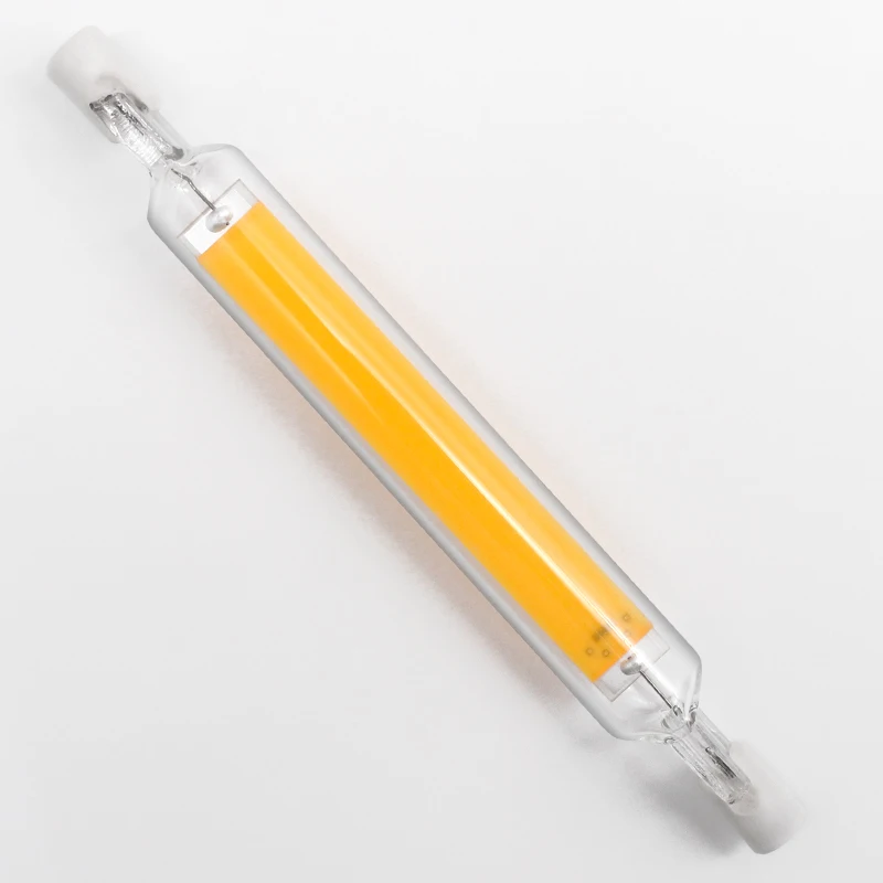 Full glass high lumen R7S cob 8.5W 118mm led light lamp