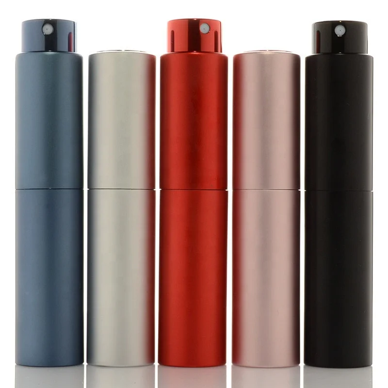 

Fashion Slim Round Aluminum Colorful 10ml Spray Bottle Empty Women Travel Mini Pocket Perfume Refill Atomizer