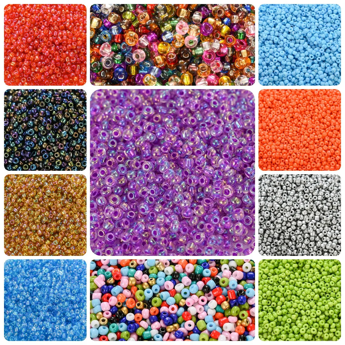 

19200pcs/bag 2-3Mm Charm Czech Glass Seed Beads Diy Bracelet Mini Colorful Irregular Beads for Jewelry Making Necklace Earring, Multicolor