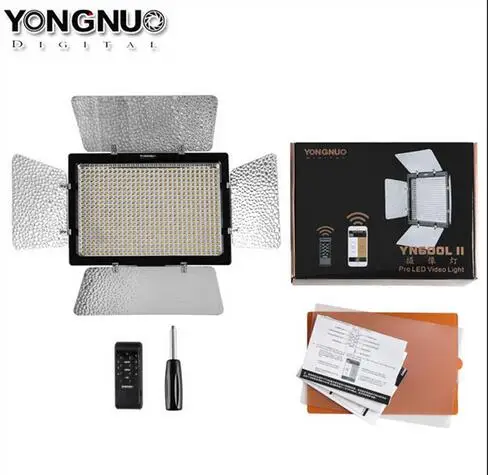 

YONGNUO YN600L II 5500k video led light panel 2.4G wireless remote control by phone APP for interview camera DSLR photography