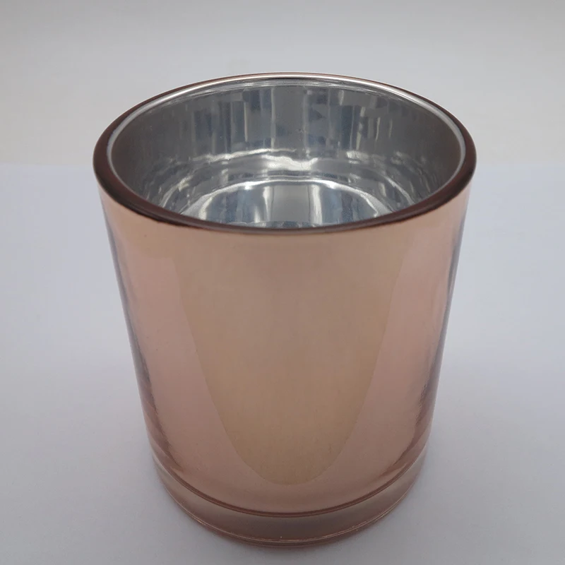 300ml 10 oz Rose gold candle jar home candle holder decorative glass candle holder