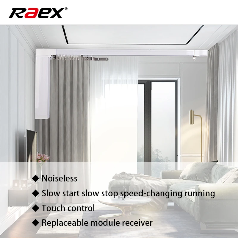 Electric Motorized Control Zigbee Remote Rail Stage Curtain Motor - ANKUX.COM