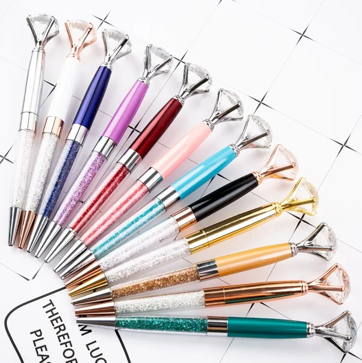 

Metal Material and Promotional Metal Pen set Crystal Diamond Ball Pen for School and Office Supplies