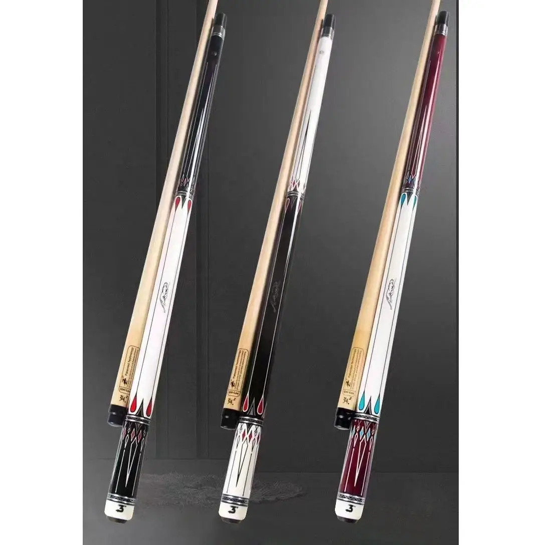 Premium 11.75mm Tip Size Unilock Joint Maple Wood 1/2-PC Billiard Pool Cue Sticks for Sale