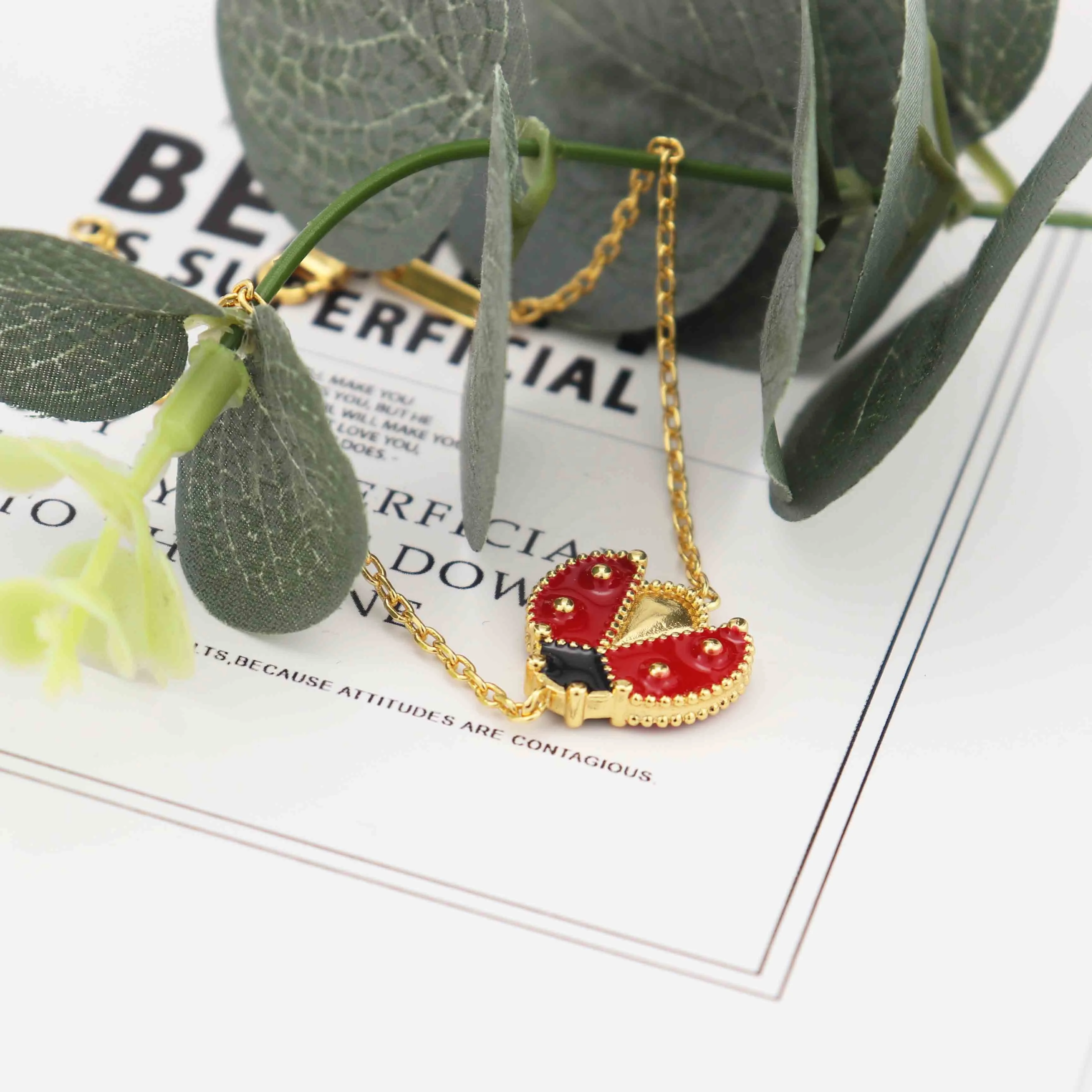 

Fashion brand jewelry cute Beetle shape 18k plated bracelets high quality heart bracelet jewelry