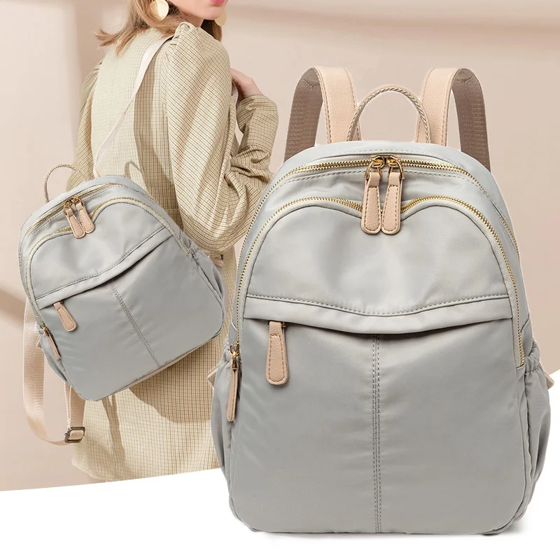 

New popular Oxford cloth Korean ladies backpack simple fashion waterproof backpack large capacity leisure travel backpack