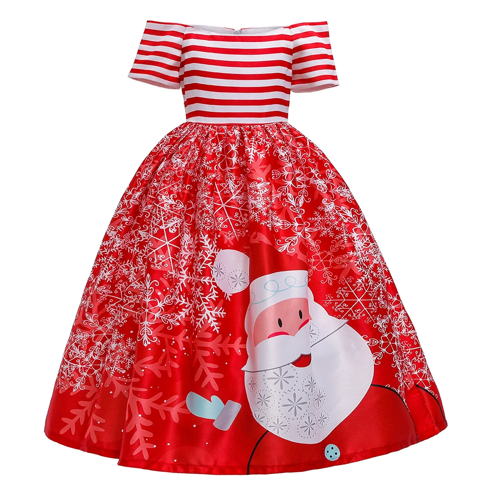 

Christmas Girls' Dress Boutique Girls Party Dresses Kids Clothing Baby Cosplay Clothes SD056, Red