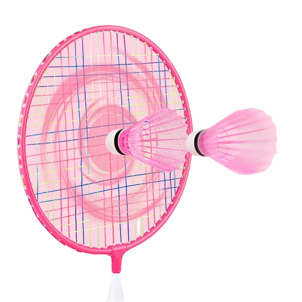 

High Quality Children Learn Badminton Tennis Racket Kindergarten Sports Parent-Child Interactive Outdoor Sports Toys, Pink/blue/pink and blue