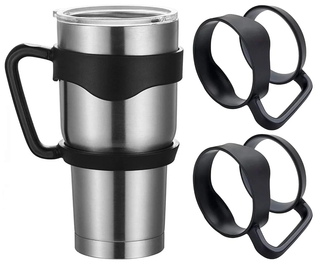 

2021 20oz 30oz Tumbler Holder Plastic Handle Water Bottle accessories coffee Mugs Cup Handle for 20OZ 30OZ Tumbler Hand Holder, Optional