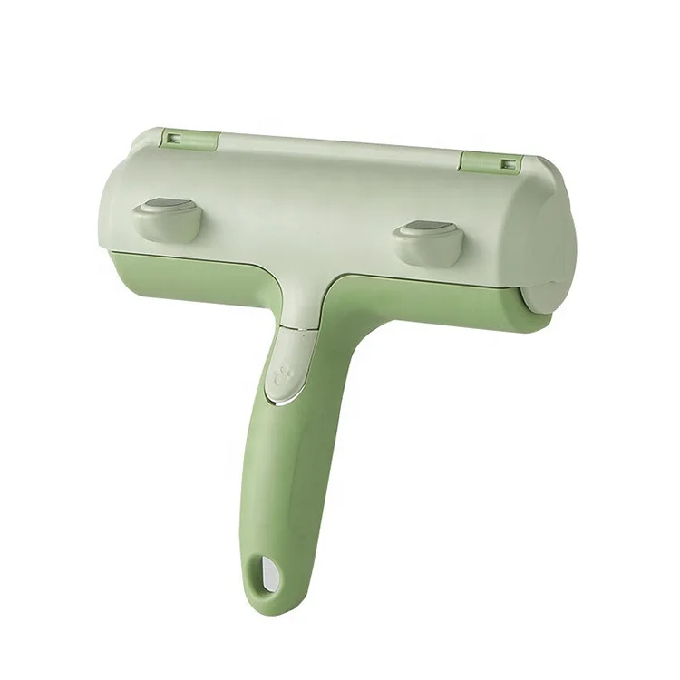 

Amazon Hot Selling Pet Hair Lint Roller ABS Durable Dog Cat Fur Remover Self Cleaning Pet Hair Remover Roller, Green