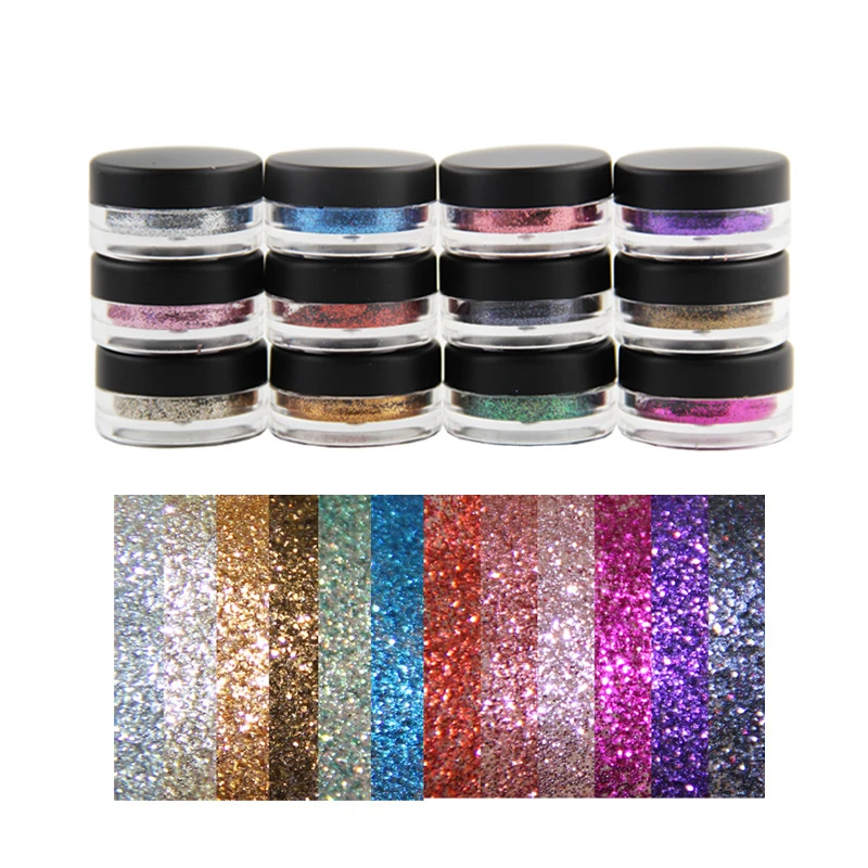 

TX Hot Selling OEM glitter lipgloss kit with glitter powder glue and brush 12 colors glitter lip gloss