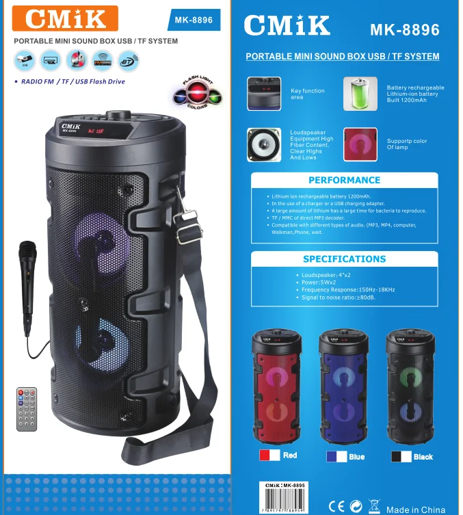 cmik mk-8896 oem odm caixa som waterproof aspor bocina inteligente outdoor with belt sound system ceiling blue tooth speaker - ANKUX.COM