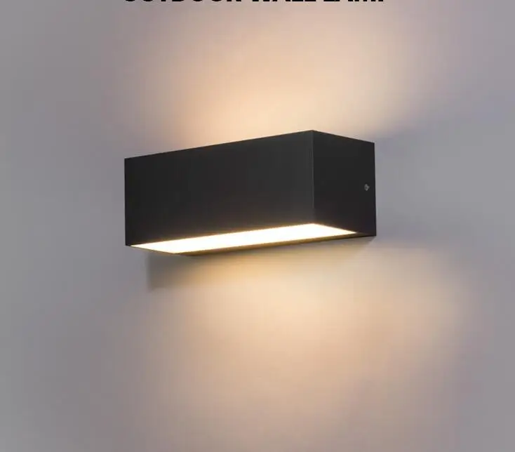 IP65 9W 12W waterproof up and down wall lamp surface mount LED outdoor wall light-