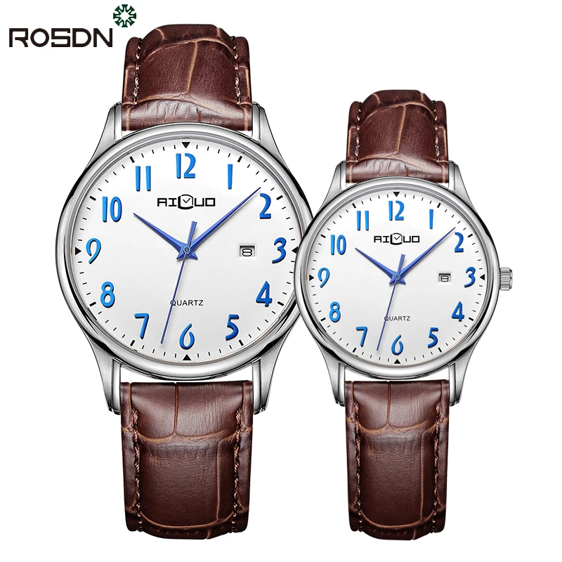 

Fashion OEM Watches for Men Minimalist Leather Business Wristwatch with Date Analog Quartz Watch