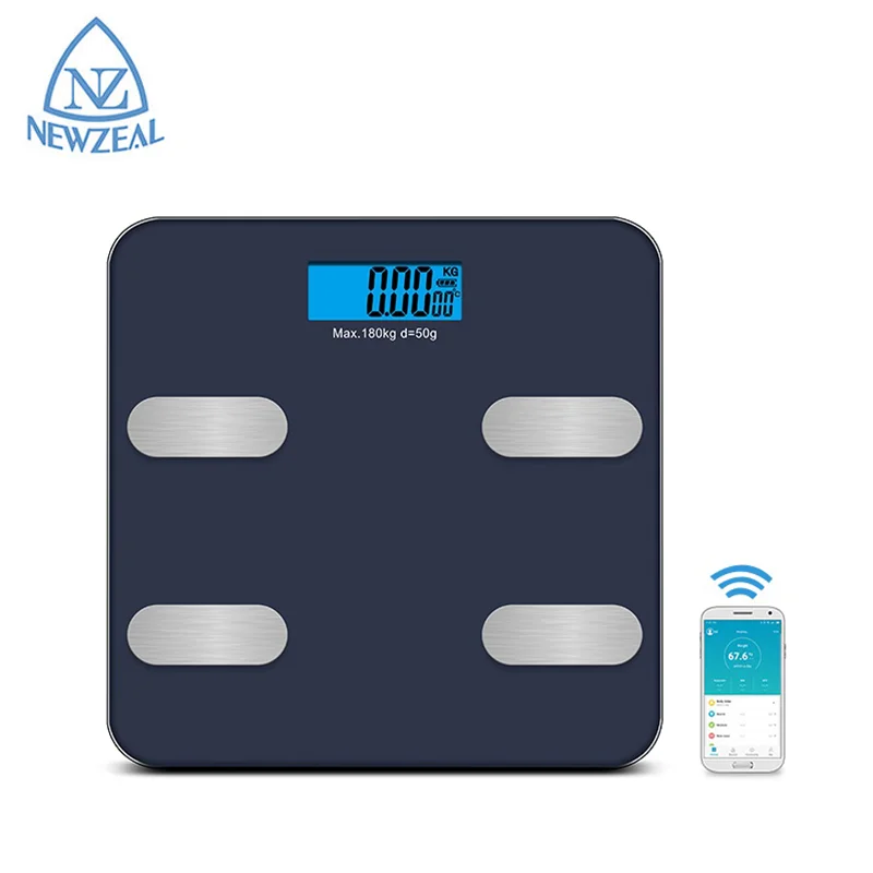 

180Kg 396Lb Digital Personal BMI Bathroom Smart Weight Scales Bluetooth Weighing Body Fat Scale With Bluetooth