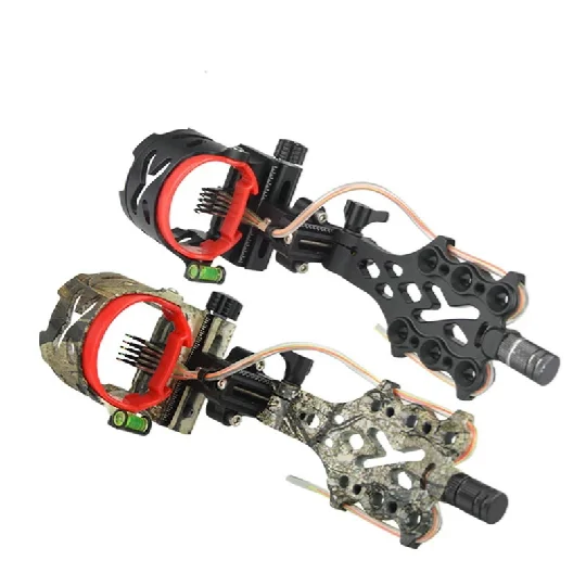 

1pc Archery Compound Bow Sight Adjustable 0.019 Optical Fiber 5 Pins Sight For Bow And Arrow Hunting Shooting Aiming Accessories