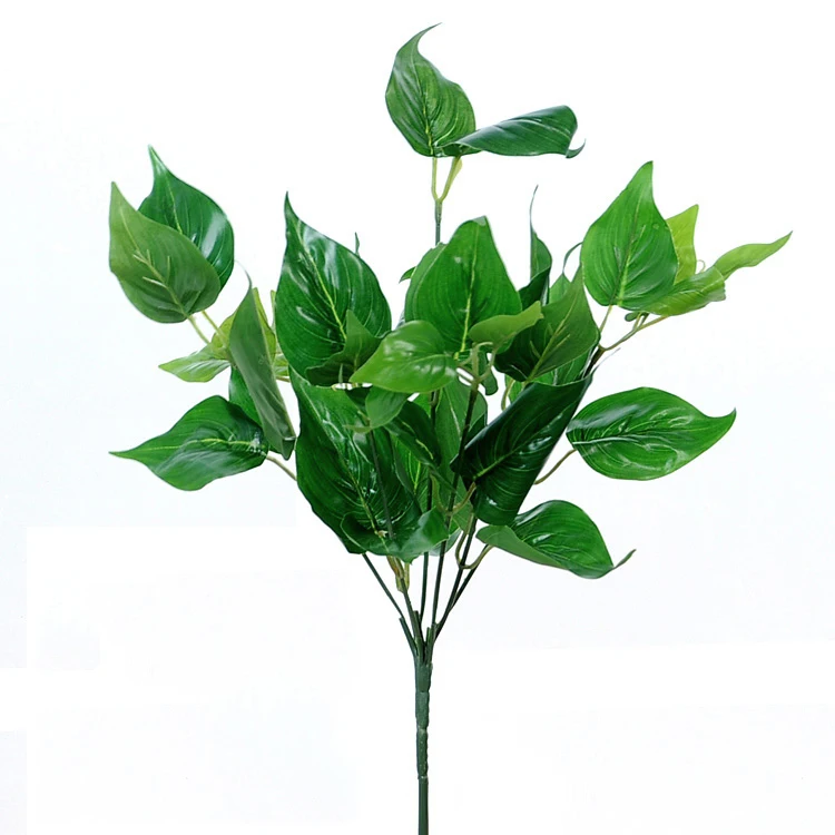 

Decorative artificial plants branches green leaves, Yellow