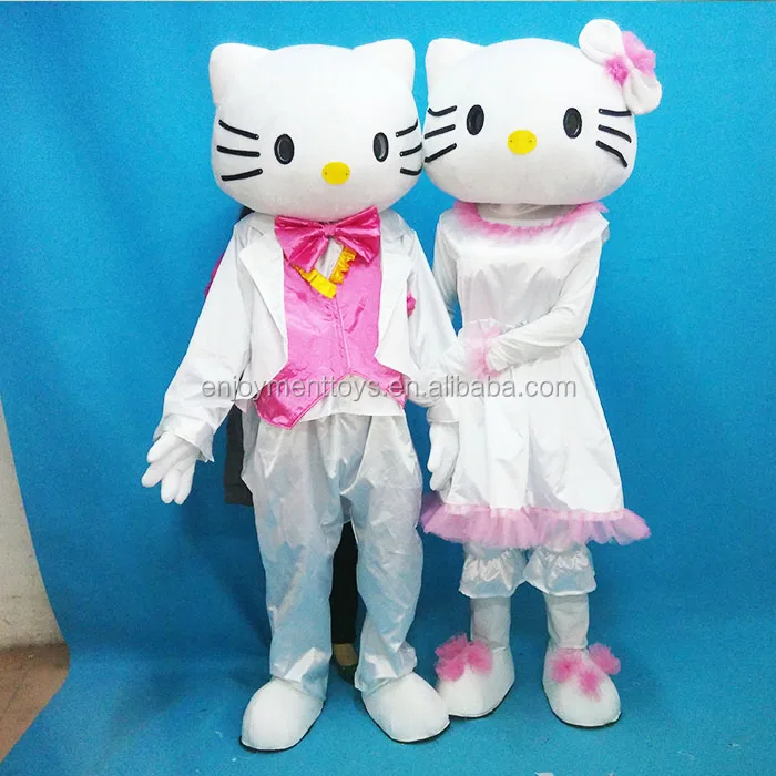 Hello Kitty Mascot Costume Cartoon Character Mascot Costumes for Birthday Party 