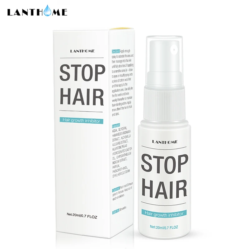 

Lanthome painless Stop Hair growth spray Permanent Hair Removal Cream Mild and non-irritating spray depilatory body