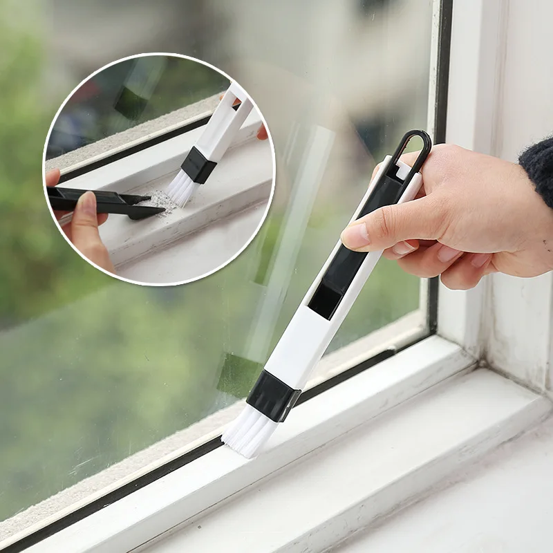 

Multifunctional Door Window Groove Cleaning Brush Grooves Keyboard Small Brush With Dustpan Crevice Brush