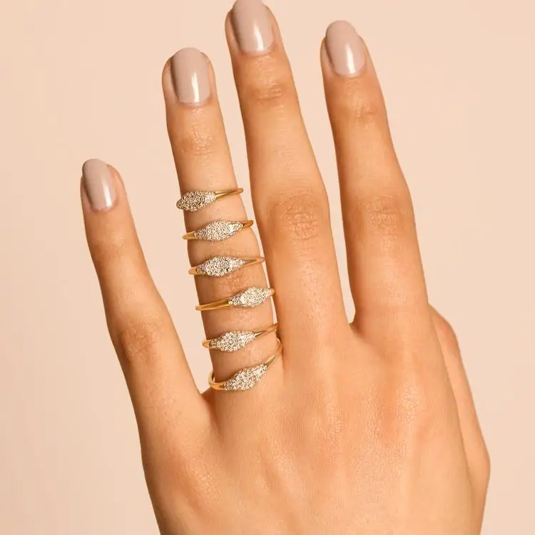

White Cubic Zirconia Sparkling Minimalist Ring 925 Sterling Silver Women Wedding Ring, Customized