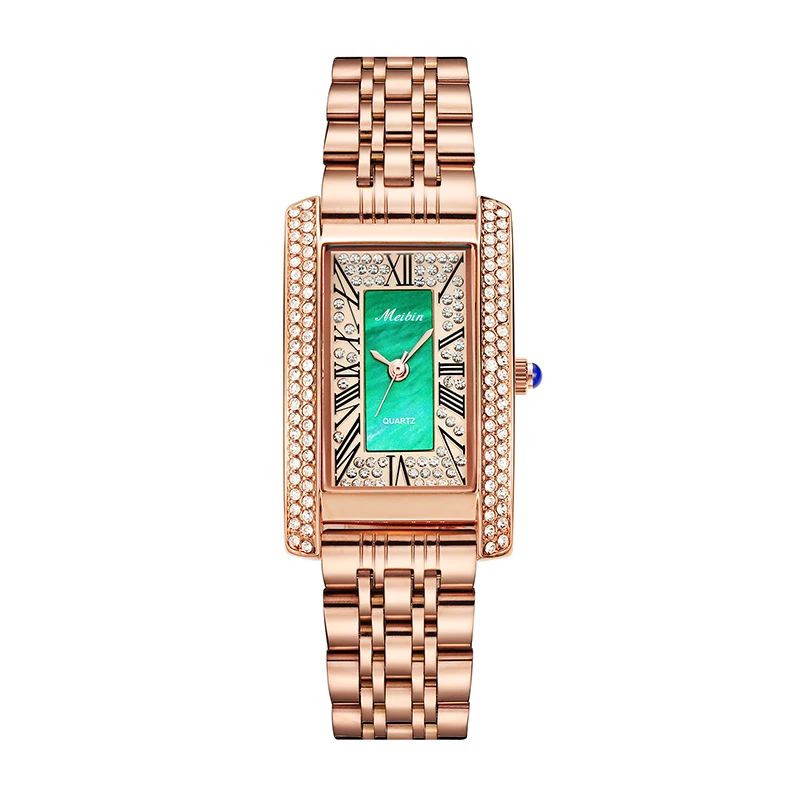

MEIBIN 1598 hot saling 2021luxury watches women fashion quartz watch stainless steel watches women, 1 color