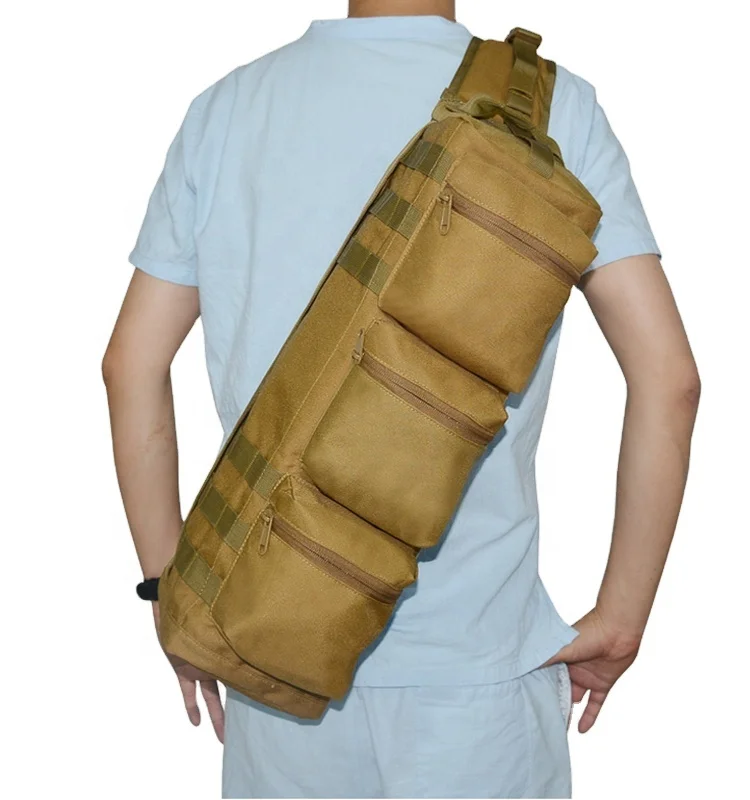 

Hot Sale New Design Tactical Chest Bag Cross Body Traveling Men Shoulder Bag, Khaki