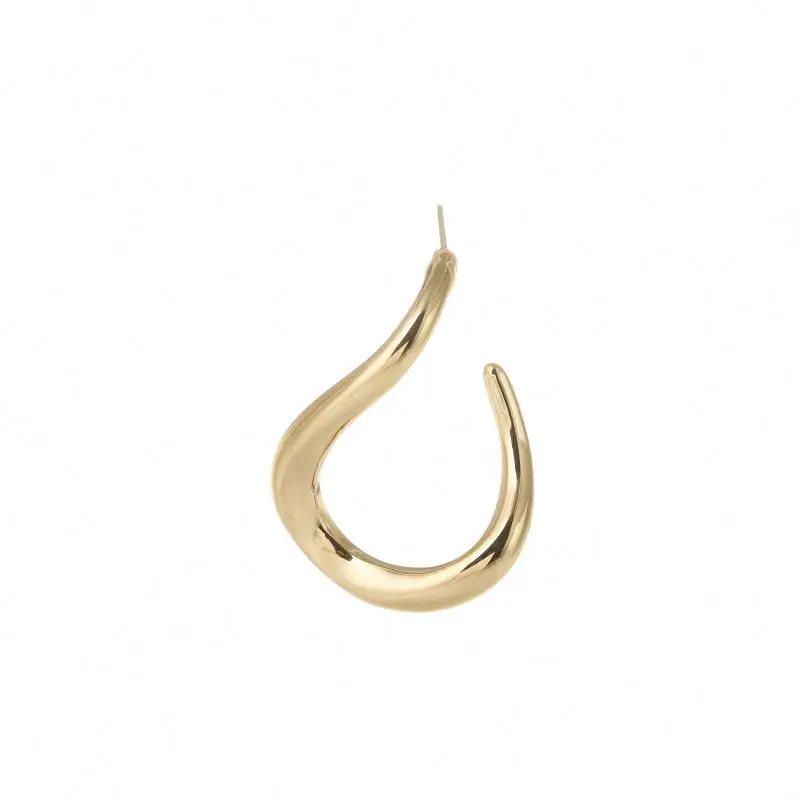 

Unique Design Irregular Shape 14K Gold Plated Stainless Steel Fancy Women's Stud Earring