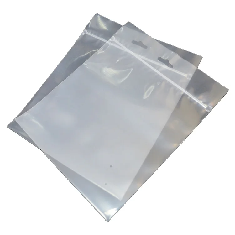 

Customizable Design waterproof plastic clothes packaging translucent zip lock bags with zipper