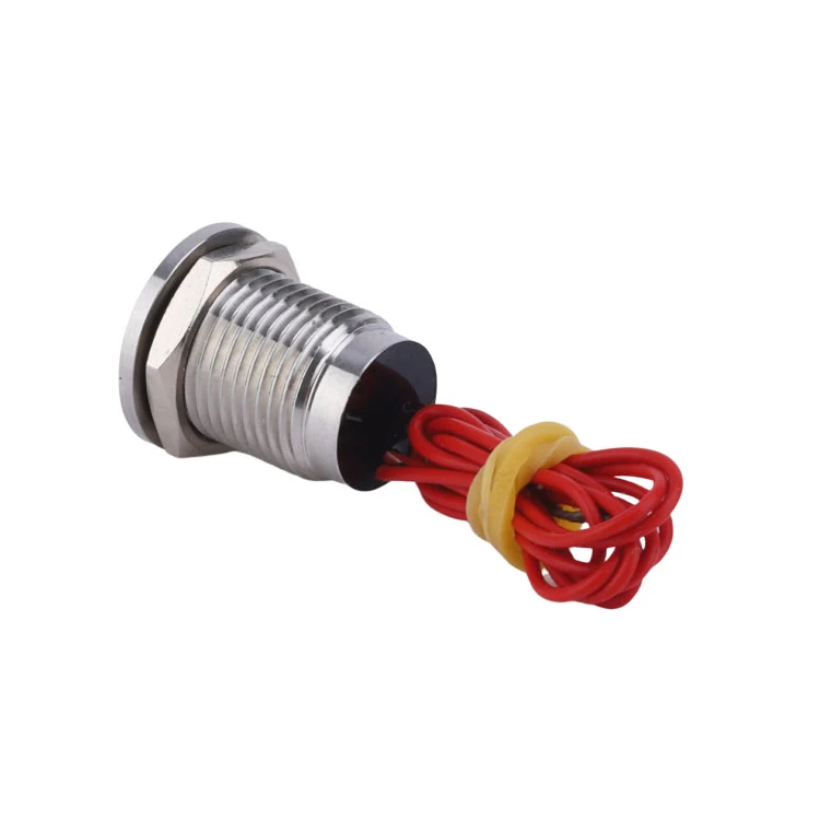 Interrupteur Piézo Momentané NO En Acier Inoxydable 316L – Diamètre 25mm, 200mA, IP68 | Pour Commande Pied étanche